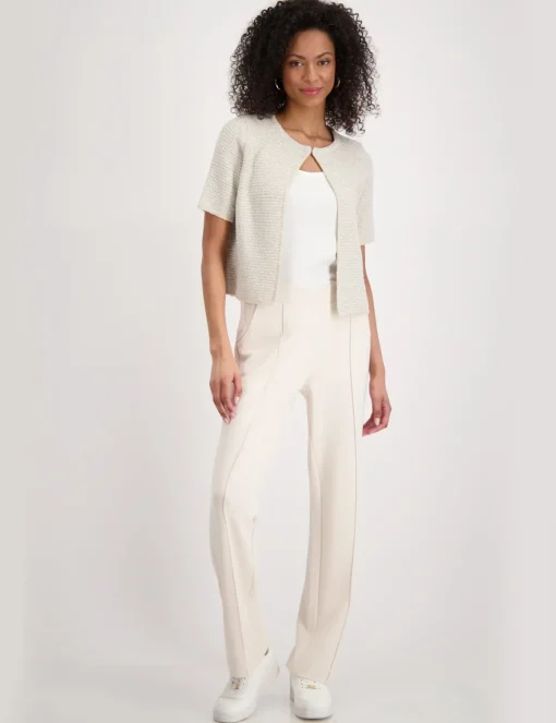 Monari gebreid vest 410014 Beige Outlet