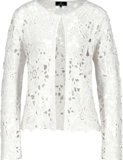 Monari gebreid vest 409471 Offwhite Outlet