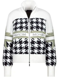 Monari gebreid vest 807798 Offwhite New
