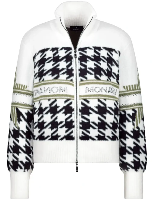 Monari gebreid vest 807798 Offwhite New
