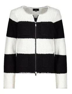 Monari gebreid vest 807804 Zwart Fashion