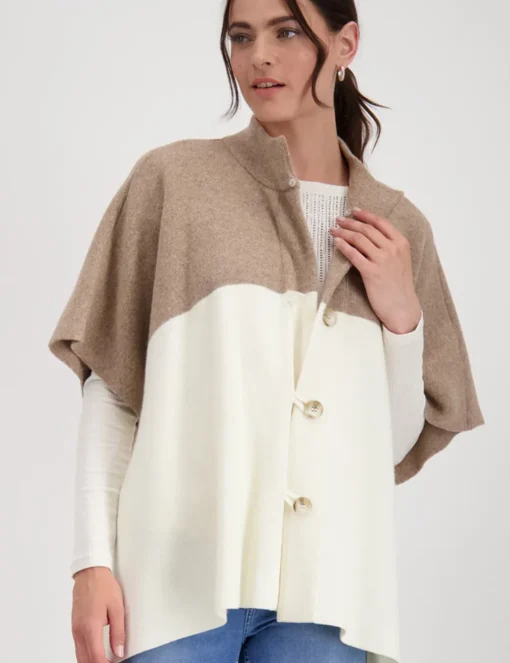 Monari gebreid vest 808329 Beige Clearance