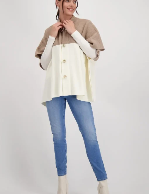 Monari gebreid vest 808329 Beige Clearance