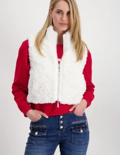 Monari gilets 808478 Wit Sale