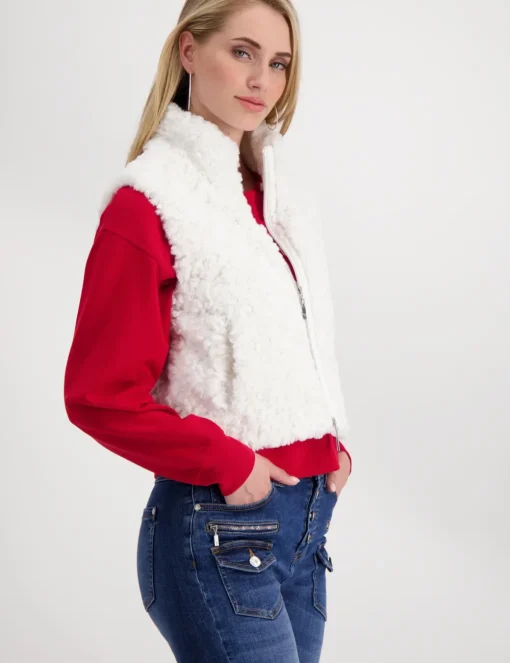 Monari gilets 808478 Wit Sale