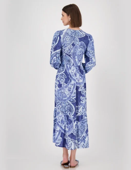 Monari midi jurken 409752 Blauw Hot