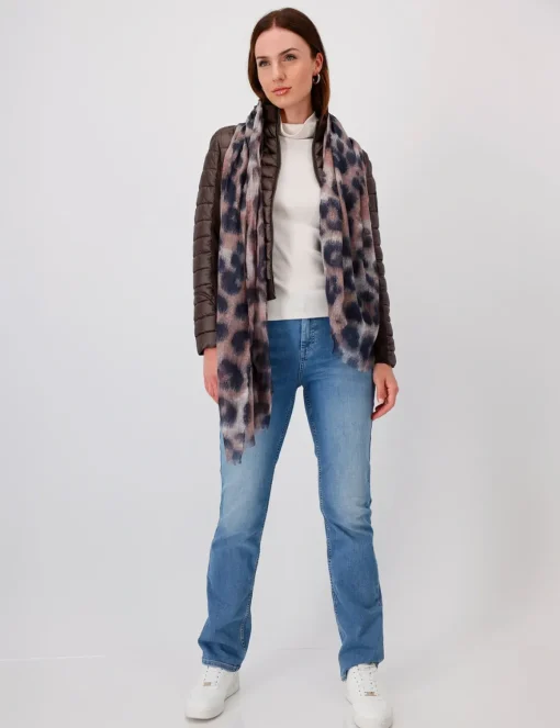 Monari sjaals 808658 Bruin Outlet