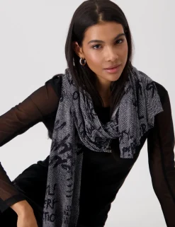 Monari sjaals 808683 Zwart Discount