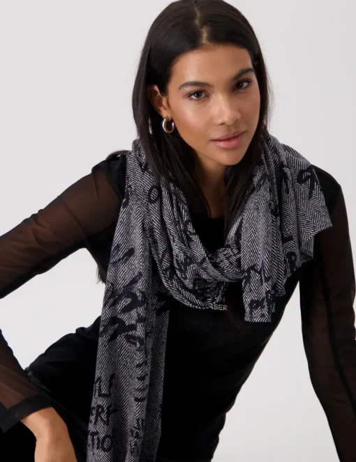 Monari sjaals 808683 Zwart Discount