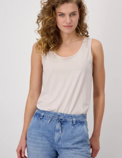 Monari tops 409366 Zwart / Wit Fashion