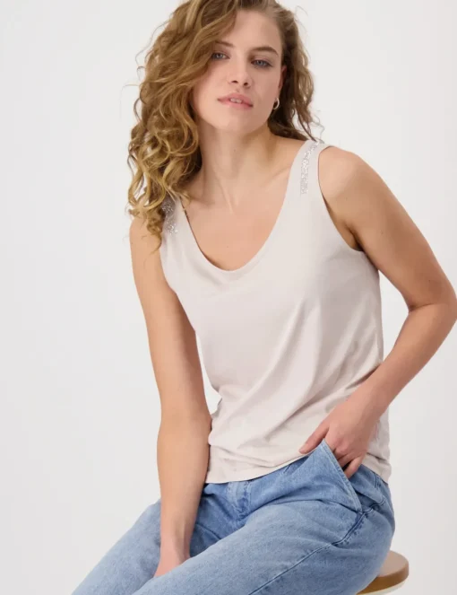 Monari tops 409366 Zwart / Wit Fashion