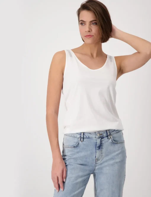 Monari tops 409366 Offwhite Hot