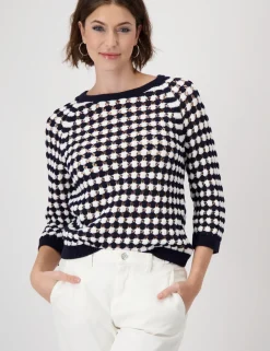 Monari trui 409227 Donker Blauw Outlet