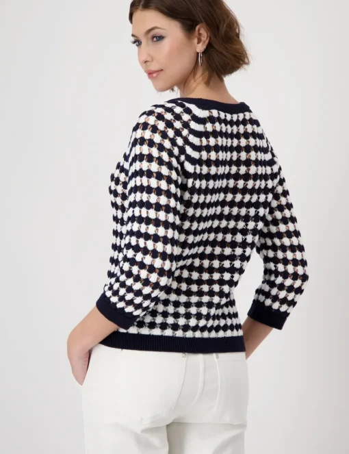 Monari trui 409227 Donker Blauw Outlet