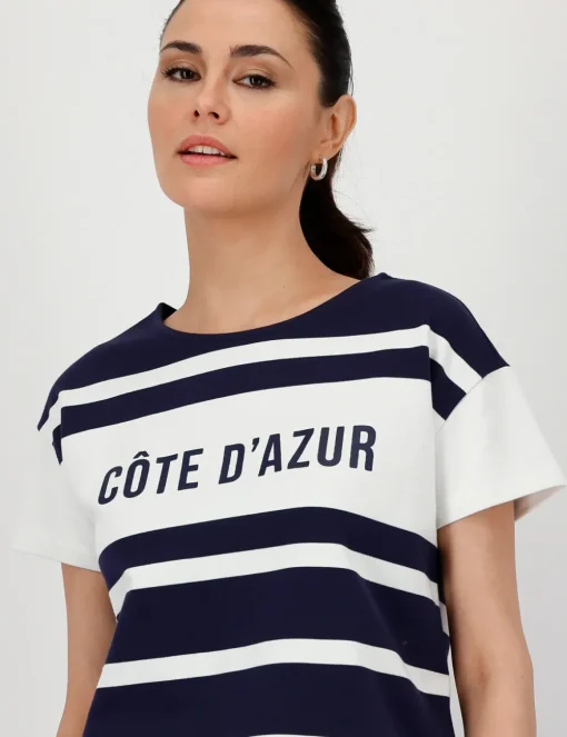Monari t-shirts 409793 Blauw Clearance