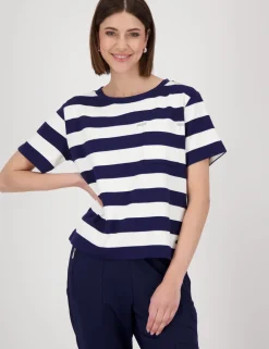 Monari t-shirts 409902 Blauw Outlet