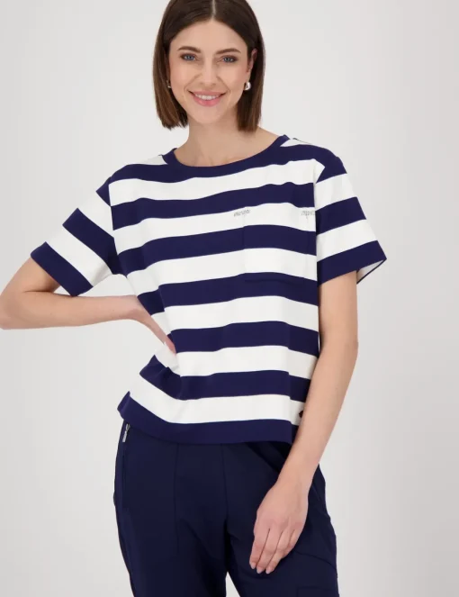 Monari t-shirts 409902 Blauw Outlet
