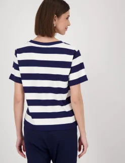 Monari t-shirts 409902 Blauw Outlet