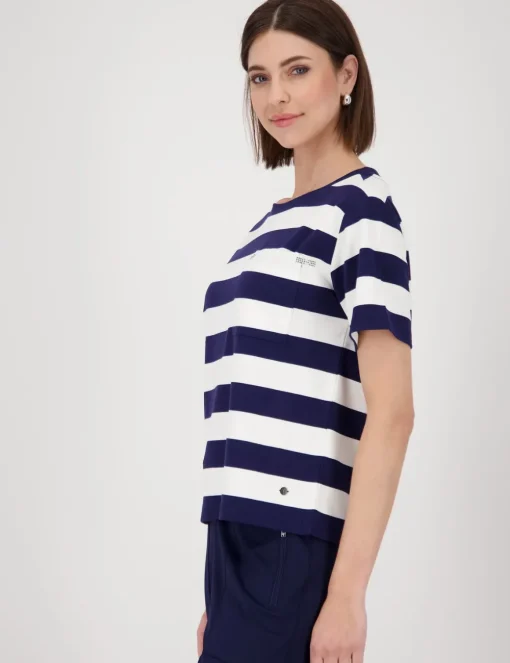 Monari t-shirts 409902 Blauw Outlet