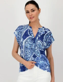 Monari t-shirts 409756 Blauw Best