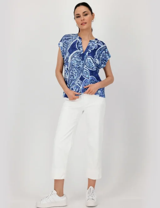 Monari t-shirts 409756 Blauw Best