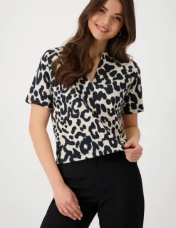 Monari t-shirts 409999 Zwart Fashion