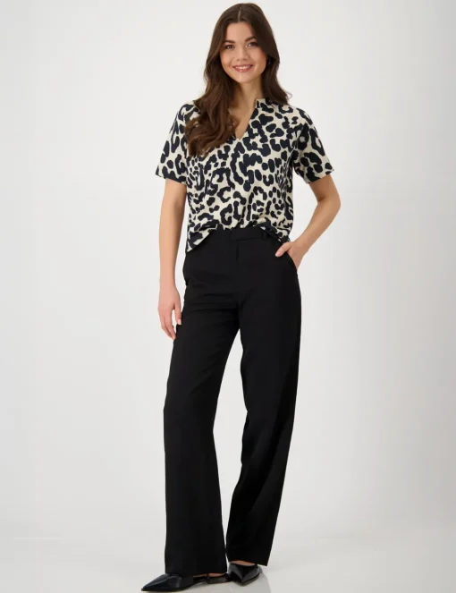 Monari t-shirts 409999 Zwart Fashion