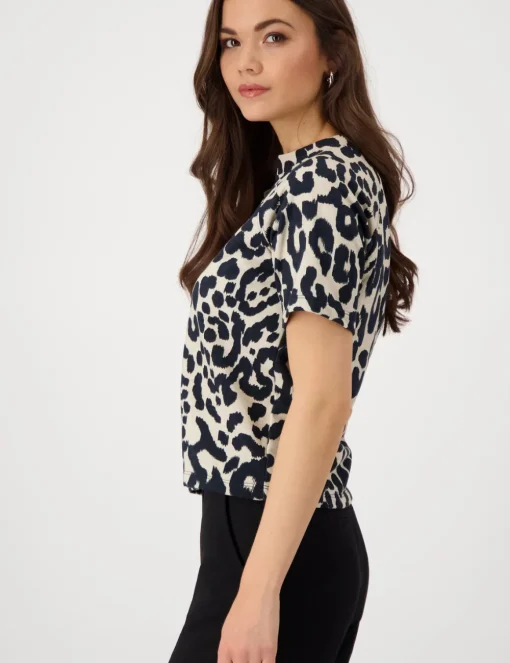 Monari t-shirts 409999 Zwart Fashion