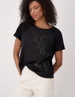 Monari t-shirts 410036 Zwart Sale