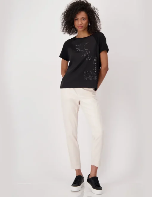 Monari t-shirts 410036 Zwart Sale
