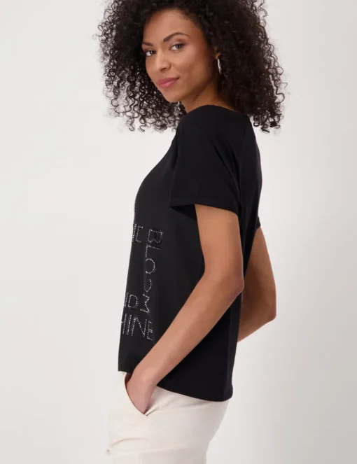 Monari t-shirts 410036 Zwart Sale