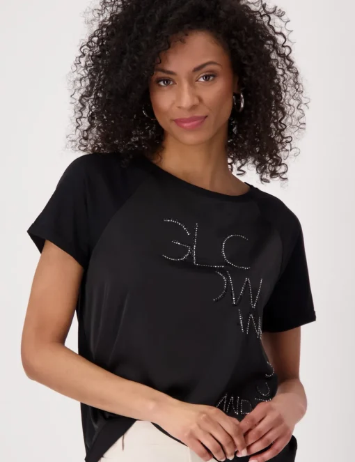 Monari t-shirts 410036 Zwart Sale