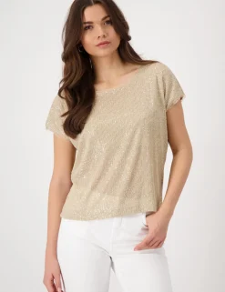 Monari t-shirts 409685 Licht Bruin Sale