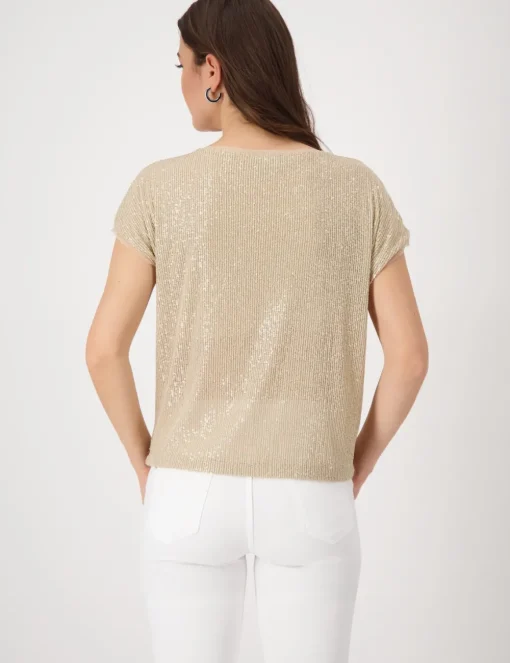 Monari t-shirts 409685 Licht Bruin Sale