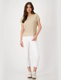 Monari t-shirts 409685 Licht Bruin Sale