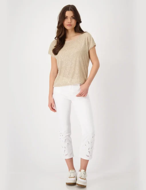 Monari t-shirts 409685 Licht Bruin Sale