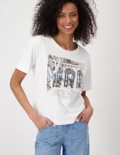 Monari t-shirts 409674 Beige Outlet