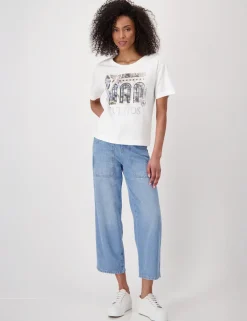 Monari t-shirts 409674 Beige Outlet