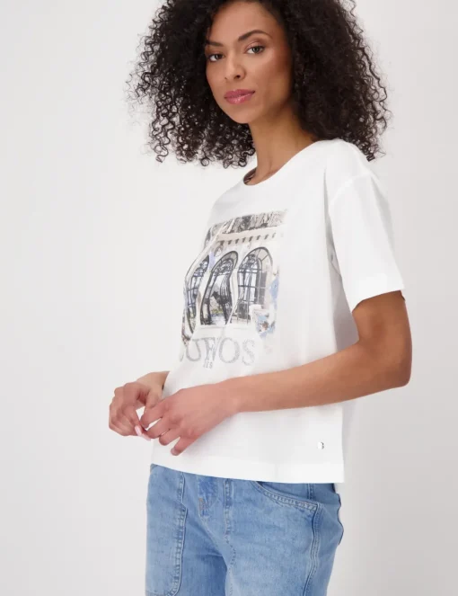 Monari t-shirts 409674 Beige Outlet
