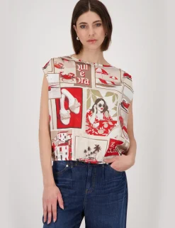 Monari t-shirts 410031 Rood Sale