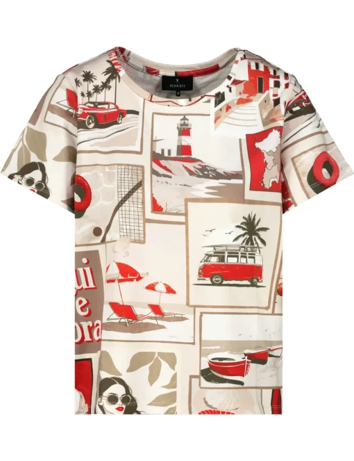 Monari t-shirts 409742 Rood Fashion