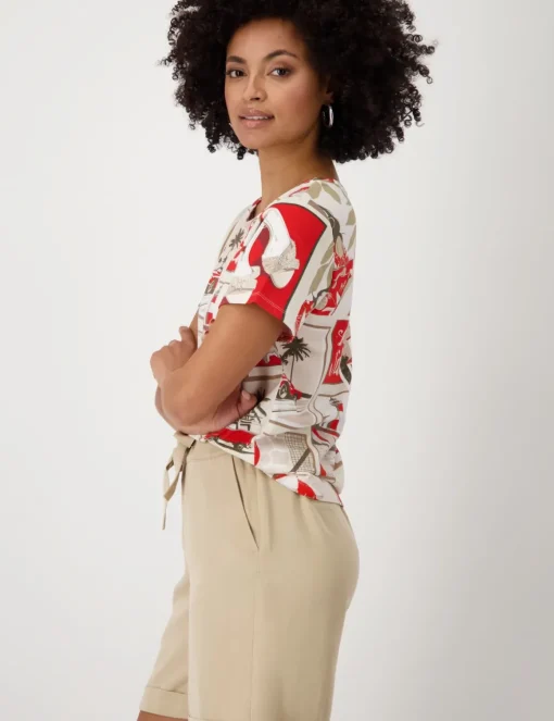 Monari t-shirts 409742 Rood Fashion