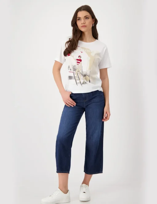 Monari t-shirts 409727 Beige Outlet