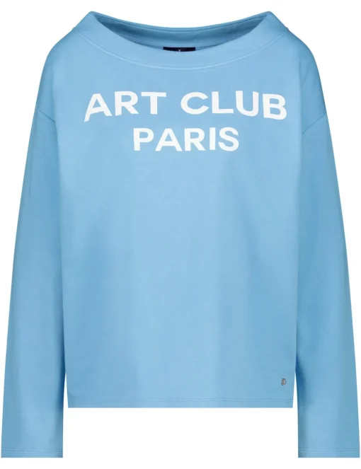 Monari t-shirts 409150 Blauw Fashion