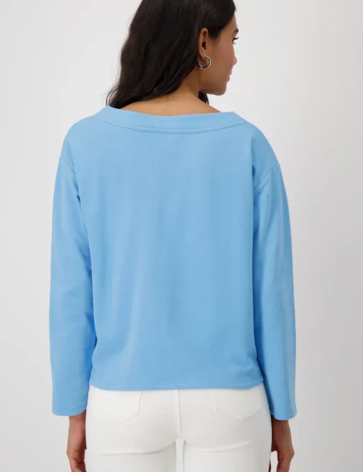 Monari t-shirts 409150 Blauw Fashion