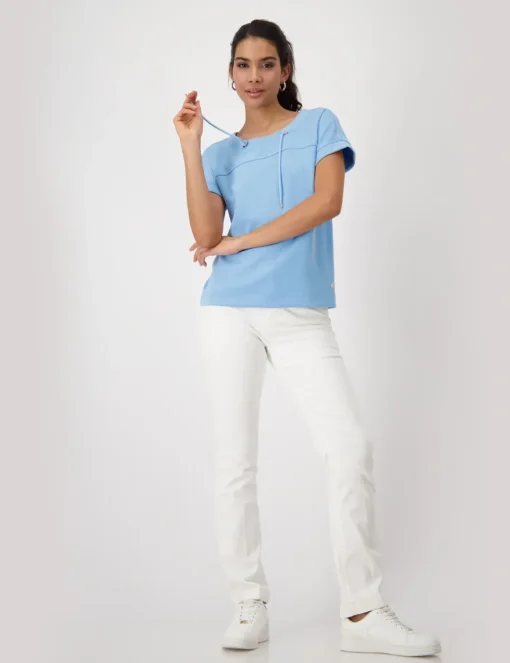 Monari t-shirts 409363 Licht Blauw Clearance