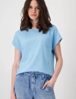 Monari t-shirts 409546 Donker Blauw Best