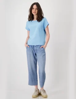 Monari t-shirts 409546 Donker Blauw Best