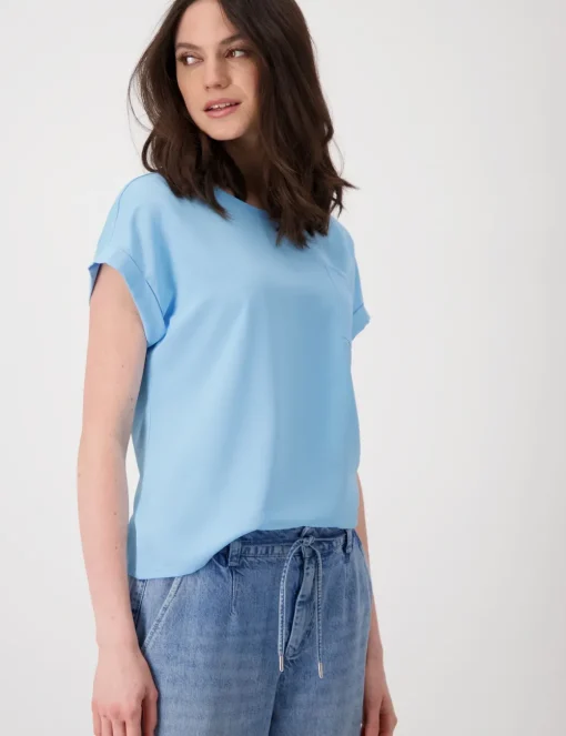 Monari t-shirts 409546 Donker Blauw Best
