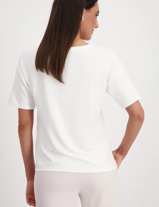 Monari t-shirts 409428 Offwhite Best